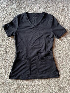 JAANUU V-Neck Women's Scrub Top with Front Pockets Size XS